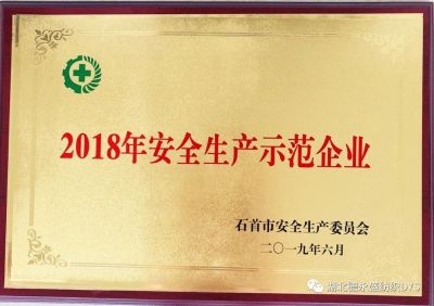 德永盛紡織2018年安全生産示範企業